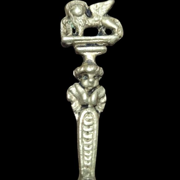 Vintage Small Ornate Serving Fork,Italian Olive Fork,Italy, Souvenir - Picture 3 of 7